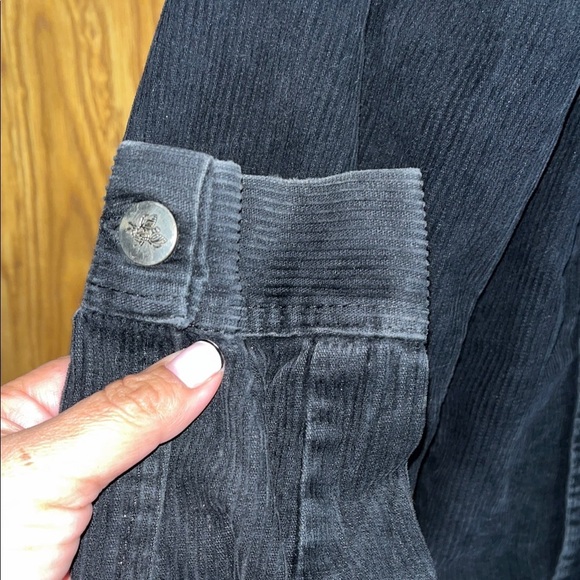 Retro Vintage Black Corduroy Unisex Western Jacket Beetle Juice size Small - Picture 10 of 14